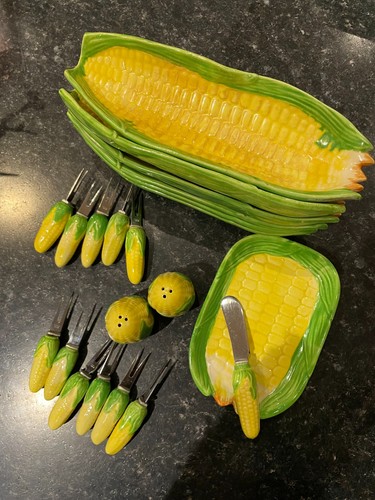 Vintage sweetcorn ceramic